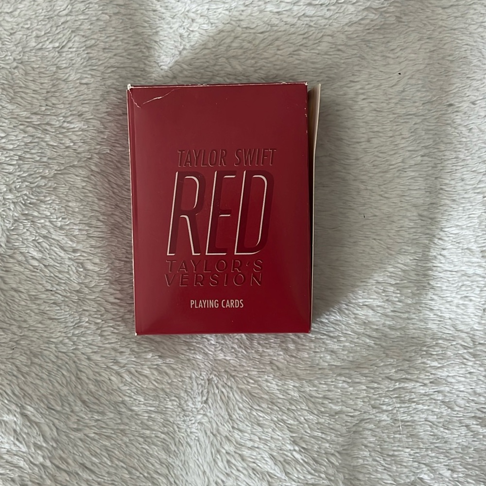 Official Taylor Swift Red Era limited edition playing cards